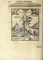 Picture 12 of 18 from Circulus horologI lunaris et solaris, hoc est, Breuissima synopsis, historica, typica et mystica : variis figuris & emblematis illustrata, repraesentans ex Vetere & Nouo Testamento continuam seriem praecipuarum ecclesiae & mundi mutationum, ceu horarum quarundam, praeteritarum, praesentium & secuturarum vlsque ad mundi consummationem (1616), leaf 166