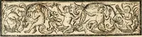 An illustration from Cistercium bis-tertium seu Historia elogialis, in qua sacerrimi ordinis cisterciensis anno Domini 1698 à sui origine sexies, seu bis-ter saecularis primordia, incrementa, praeclara gesta ... connexiones cum religiosis ordinibus, coenobiorum series per terras austriacas . (1700)