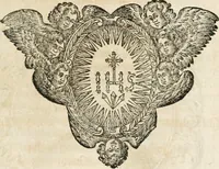 An illustration from Cistercium bis-tertium seu Historia elogialis, in qua sacerrimi ordinis cisterciensis anno Domini 1698 à sui origine sexies, seu bis-ter saecularis primordia, incrementa, praeclara gesta ... connexiones cum religiosis ordinibus, coenobiorum series per terras austriacas . (1700)