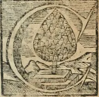 An illustration from Cistercium bis-tertium seu Historia elogialis, in qua sacerrimi ordinis cisterciensis anno Domini 1698 à sui origine sexies, seu bis-ter saecularis primordia, incrementa, praeclara gesta ... connexiones cum religiosis ordinibus, coenobiorum series per terras austriacas . (1700)