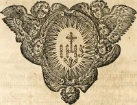 An illustration from Cistercium bis-tertium seu Historia elogialis, in qua sacerrimi ordinis cisterciensis anno Domini 1698 à sui origine sexies, seu bis-ter saecularis primordia, incrementa, praeclara gesta ... connexiones cum religiosis ordinibus, coenobiorum series per terras austriacas . (1700)