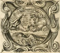 An illustration from Cistercium bis-tertium seu Historia elogialis, in qua sacerrimi ordinis cisterciensis anno Domini 1698 à sui origine sexies, seu bis-ter saecularis primordia, incrementa, praeclara gesta ... connexiones cum religiosis ordinibus, coenobiorum series per terras austriacas . (1700)