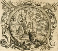 An illustration from Cistercium bis-tertium seu Historia elogialis, in qua sacerrimi ordinis cisterciensis anno Domini 1698 à sui origine sexies, seu bis-ter saecularis primordia, incrementa, praeclara gesta ... connexiones cum religiosis ordinibus, coenobiorum series per terras austriacas . (1700)