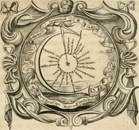 An illustration from Cistercium bis-tertium seu Historia elogialis, in qua sacerrimi ordinis cisterciensis anno Domini 1698 à sui origine sexies, seu bis-ter saecularis primordia, incrementa, praeclara gesta ... connexiones cum religiosis ordinibus, coenobiorum series per terras austriacas . (1700)