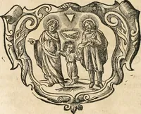 An illustration from Cistercium bis-tertium seu Historia elogialis, in qua sacerrimi ordinis cisterciensis anno Domini 1698 à sui origine sexies, seu bis-ter saecularis primordia, incrementa, praeclara gesta ... connexiones cum religiosis ordinibus, coenobiorum series per terras austriacas . (1700)