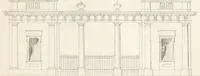 An illustration from City architecture; or, Designs for dwelling houses, stores, hotels, etc. In 20 plates. With descriptions and an essay on the principles of design (1854)