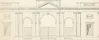 An illustration from City architecture; or, Designs for dwelling houses, stores, hotels, etc. In 20 plates. With descriptions and an essay on the principles of design (1854)