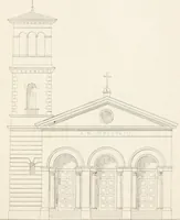 An illustration from City architecture; or, Designs for dwelling houses, stores, hotels, etc. In 20 plates. With descriptions and an essay on the principles of design (1854)