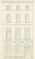 An illustration from City architecture; or, Designs for dwelling houses, stores, hotels, etc. In 20 plates. With descriptions and an essay on the principles of design (1854)
