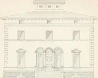 An illustration from City architecture; or, Designs for dwelling houses, stores, hotels, etc. In 20 plates. With descriptions and an essay on the principles of design (1854)