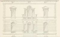 An illustration from City architecture; or, Designs for dwelling houses, stores, hotels, etc. In 20 plates. With descriptions and an essay on the principles of design (1854)