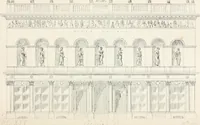 An illustration from City architecture; or, Designs for dwelling houses, stores, hotels, etc. In 20 plates. With descriptions and an essay on the principles of design (1854)