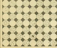 An illustration from The city and country builder's and workman's treasury of designs : or, The art of drawing and working the ornamental parts of architecture. Illustrated by upwards of four hundred grand designs, neatly engraved one hundred and eighty-fix Copper plates, for piers, gates, doors, windowns, niches, buffets, cisterns, chimney pieces, tabernacle frames, pavements, frets, gulochi's, pulpits, types, altar pieces, monuments, fonts, obelisques, pedestals, for sun-dials, busto's and stone tables, book-cafes, cielings and iron works ; proprortioned by Aliquot Pars ; with an appendix of fourteen plates of strusses for girders and beams, different sorts of rafters, and a variety of roofs, &c ; to which are prefix'd the five orders of columns, according to Andrea Palladio ; whose members are apportioned by Aliquot Pars, in a more easy manner, than has yet been done ; the whole interspersed with sure rules for working all the varieties of raking members in pediments, modilions, &c. the like, for the immediate use of workmen, never published before in any language (1741)