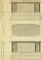 An illustration from The city and country builder's and workman's treasury of designs : or, The art of drawing and working the ornamental parts of architecture. Illustrated by upwards of four hundred grand designs, neatly engraved one hundred and eighty-fix Copper plates, for piers, gates, doors, windowns, niches, buffets, cisterns, chimney pieces, tabernacle frames, pavements, frets, gulochi's, pulpits, types, altar pieces, monuments, fonts, obelisques, pedestals, for sun-dials, busto's and stone tables, book-cafes, cielings and iron works ; proprortioned by Aliquot Pars ; with an appendix of fourteen plates of strusses for girders and beams, different sorts of rafters, and a variety of roofs, &c ; to which are prefix'd the five orders of columns, according to Andrea Palladio ; whose members are apportioned by Aliquot Pars, in a more easy manner, than has yet been done ; the whole interspersed with sure rules for working all the varieties of raking members in pediments, modilions, &c. the like, for the immediate use of workmen, never published before in any language (1741)
