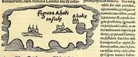 Picture 3 of 15 from C. Iulii Solini Polyhistor, rerum toto orbe memorabilium thesaurus locupletissimus. : Huic ob argumenti similitudinem Pomponii Melæ De situ orbis libros tres, fide diligentiaque summa denuò iam recognitos, adiunximus. His accesserunt præter priora scholia & tabulas geographicas permultas, Petri quoq[ue] Olivarii Valentini, uiri in geographia excellenter docti, annotationes, quibus & loci non pauci, à plerisq[ue] parum hactenus intellecti, dilucidè illustrantur, & uetustis locorum appellationibus recentiora sigillatim nomina subijciuntur. Cum gemino indice, quorum alter supra res alias memorabiles, locorum ac regionum omnium, marium ac sinuum nomina, alter uerò recentiores eorundem appellationes complectitur (1543), leaf 71