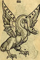 An illustration from C. Ivlii Hygini, Avgvsti liberti, Fabvlarvm liber ... Eivsdem Poeticon astronomicon libri quatuor. Quibus accessererunt similis argumenti, Palæphati De fabulosis narrationibus liber I. F. Fvlgentii Placiadis ... Mythologiarum libri III. Eivsdem De vocum antiquarum interpretatione liber I. Phornvti De natura deorum, siue Poëticarum fabularum allegoriis, speculatio. Albrici ... De deorum imaginibus liber. Arati fragmentum, Germanico Cæsare interprete. Eivsdem Phænomena græcè, cu interpretatione latina. Apollodori Biblioth. siue De decorum origine. Lilii. G. Gyraldi. De musis syntagnia. Index rerum sententiarum, & fabularum ... copiosissimus (1578)