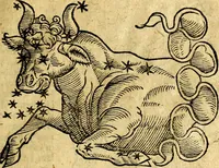 An illustration from C. Ivlii Hygini, Avgvsti liberti, Fabvlarvm liber ... Eivsdem Poeticon astronomicon libri quatuor. Quibus accessererunt similis argumenti, Palæphati De fabulosis narrationibus liber I. F. Fvlgentii Placiadis ... Mythologiarum libri III. Eivsdem De vocum antiquarum interpretatione liber I. Phornvti De natura deorum, siue Poëticarum fabularum allegoriis, speculatio. Albrici ... De deorum imaginibus liber. Arati fragmentum, Germanico Cæsare interprete. Eivsdem Phænomena græcè, cu interpretatione latina. Apollodori Biblioth. siue De decorum origine. Lilii. G. Gyraldi. De musis syntagnia. Index rerum sententiarum, & fabularum ... copiosissimus (1578)