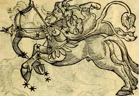 An illustration from C. Ivlii Hygini, Avgvsti liberti, Fabvlarvm liber ... Eivsdem Poeticon astronomicon libri quatuor. Quibus accessererunt similis argumenti, Palæphati De fabulosis narrationibus liber I. F. Fvlgentii Placiadis ... Mythologiarum libri III. Eivsdem De vocum antiquarum interpretatione liber I. Phornvti De natura deorum, siue Poëticarum fabularum allegoriis, speculatio. Albrici ... De deorum imaginibus liber. Arati fragmentum, Germanico Cæsare interprete. Eivsdem Phænomena græcè, cu interpretatione latina. Apollodori Biblioth. siue De decorum origine. Lilii. G. Gyraldi. De musis syntagnia. Index rerum sententiarum, & fabularum ... copiosissimus (1578)