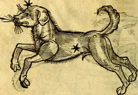 An illustration from C. Ivlii Hygini, Avgvsti liberti, Fabvlarvm liber ... Eivsdem Poeticon astronomicon libri quatuor. Quibus accessererunt similis argumenti, Palæphati De fabulosis narrationibus liber I. F. Fvlgentii Placiadis ... Mythologiarum libri III. Eivsdem De vocum antiquarum interpretatione liber I. Phornvti De natura deorum, siue Poëticarum fabularum allegoriis, speculatio. Albrici ... De deorum imaginibus liber. Arati fragmentum, Germanico Cæsare interprete. Eivsdem Phænomena græcè, cu interpretatione latina. Apollodori Biblioth. siue De decorum origine. Lilii. G. Gyraldi. De musis syntagnia. Index rerum sententiarum, & fabularum ... copiosissimus (1578)