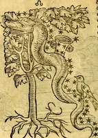 An illustration from C. Ivlii Hygini, Avgvsti liberti, Fabvlarvm liber ... Eivsdem Poeticon astronomicon libri quatuor. Quibus accessererunt similis argumenti, Palæphati De fabulosis narrationibus liber I. F. Fvlgentii Placiadis ... Mythologiarum libri III. Eivsdem De vocum antiquarum interpretatione liber I. Phornvti De natura deorum, siue Poëticarum fabularum allegoriis, speculatio. Albrici ... De deorum imaginibus liber. Arati fragmentum, Germanico Cæsare interprete. Eivsdem Phænomena græcè, cu interpretatione latina. Apollodori Biblioth. siue De decorum origine. Lilii. G. Gyraldi. De musis syntagnia. Index rerum sententiarum, & fabularum ... copiosissimus (1578)