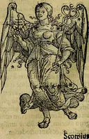 An illustration from C. Ivlii Hygini, Avgvsti liberti, Fabvlarvm liber ... antehac nunquam excusus. Evisdem Poeticon astronomicon libri quatuor. Quibus accesserunt similis agrumenti, Palaephati De fabulosis narrationibus, liber I. F. Fvlgentii Placiadis ... Mythologiarum libri III. Eivsdem De uocum antiquarum interpretatione, liber I. Arati Phainomenon fragmentum, Germanico Caesare interprete. Eivsdem Phaenomena Graece, cum interpretatione latina Procli De sphaera libellus, Graece & Latine. Index rerum & fabularum .. (1535)