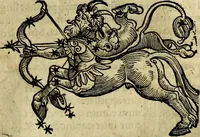 An illustration from C. Ivlii Hygini, Avgvsti liberti, Fabvlarvm liber ... antehac nunquam excusus. Evisdem Poeticon astronomicon libri quatuor. Quibus accesserunt similis agrumenti, Palaephati De fabulosis narrationibus, liber I. F. Fvlgentii Placiadis ... Mythologiarum libri III. Eivsdem De uocum antiquarum interpretatione, liber I. Arati Phainomenon fragmentum, Germanico Caesare interprete. Eivsdem Phaenomena Graece, cum interpretatione latina Procli De sphaera libellus, Graece & Latine. Index rerum & fabularum .. (1535)