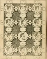 An illustration from C. Ivlivs Caesar, sive, Historiae imperatorvm Caesarvmqve romanorvm ex antiqvis nvmismatibvs restitvtae liber primvs : acessit C. Ivlii Caesaris vita et res gestae (1563)