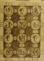 An illustration from C. Ivlivs Caesar : sive Historiae imperatorvm Caesarvmqve romanorvm ex antiqvis nvmismatibvs restitvtae liber primvs; accessit C. Ivlii Caesaris vita et res gestae (1563)