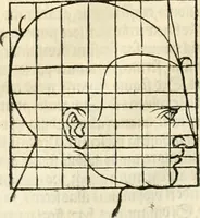 An illustration from Clariss[imi] pictoris et geometræ Alberti Dureri, De varietate figurarum et flexuris partium ac gestib[um] imaginum, : libri duo, cqui priorib[us] De symmetria quondam editis, nunc primum in latinum conversi accesserunt (1534)