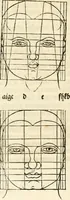 An illustration from Clariss[imi] pictoris et geometræ Alberti Dureri, De varietate figurarum et flexuris partium ac gestib[um] imaginum, : libri duo, cqui priorib[us] De symmetria quondam editis, nunc primum in latinum conversi accesserunt (1534)