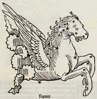 An illustration from Clarissimi viri Hyginii Poeticon astronomicon : opus vtilissimum foeliciter incipit : de mundi & sphere ac utriusq3 ptiũ declaratione : Liber prim⁹ Prohemiũ Hyginius. M. Fabio plurimã salutẽ