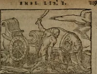An illustration from Clariss. viri Dn. Andreae Alciati Emblematum libri duo : aucti & restituti, & perelegantibus figuris illustrati, cum succinctis commentariolis ... (1639)