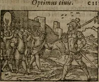 An illustration from Clariss. viri Dn. Andreae Alciati Emblematum libri duo : aucti & restituti, & perelegantibus figuris illustrati, cum succinctis commentariolis ... (1639)