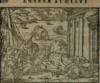 An illustration from Clariss. viri Dn. Andreae Alciati Emblematum libri duo : aucti & restituti, & perelegantibus figuris illustrati, cum succinctis commentariolis ... (1639)