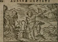 An illustration from Clariss. viri Dn. Andreae Alciati Emblematum libri duo : aucti & restituti, & perelegantibus figuris illustrati, cum succinctis commentariolis ... (1639)
