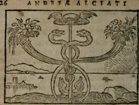 An illustration from Clariss. viri Dn. Andreae Alciati Emblematum libri duo : aucti & restituti, & perelegantibus figuris illustrati, cum succinctis commentariolis ... (1639)