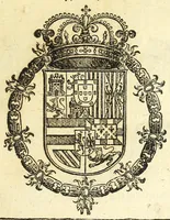 An illustration from Claro origen y descendencia ilvstre de la antigua casa de Valdès : sus varones famosos, y seruicios señalados, que han hecho a la monarquia de España : ofrecido a la magestad católica del Rey N.S. Don Felipe Quarto (1650)