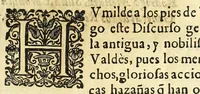 An illustration from Claro origen y descendencia ilvstre de la antigua casa de Valdès : sus varones famosos, y seruicios señalados, que han hecho a la monarquia de España : ofrecido a la magestad católica del Rey N.S. Don Felipe Quarto (1650)
