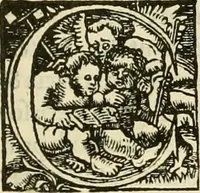 An illustration from Claudii Galeni ... Liber de plenitudine. Polybus De salubri victus ratione privatorum. Guinterio Ioanne Andernaco interprete. Apuleius Platonicus De herbarum virtutibus. Antonii Benivenii Libellus de abditis nonnullis ac mirandis morboru & sanitationum causis (1528)