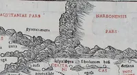 An illustration from Claudii Ptholemaei Alexandrini Liber geographiae cum tabulis et uniuersali figura : et cum additione locorum quae a recentioribus reperta sunt diligenti cura emendatus et impressus (1511)
