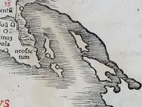 An illustration from Claudii Ptholemaei Alexandrini Liber geographiae cum tabulis et uniuersali figura : et cum additione locorum quae a recentioribus reperta sunt diligenti cura emendatus et impressus (1511)