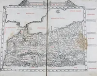 An illustration from Claudii Ptholemaei Alexandrini Liber geographiae cum tabulis et uniuersali figura : et cum additione locorum quae a recentioribus reperta sunt diligenti cura emendatus et impressus (1511)