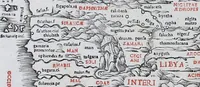 An illustration from Claudii Ptholemaei Alexandrini Liber geographiae cum tabulis et uniuersali figura : et cum additione locorum quae a recentioribus reperta sunt diligenti cura emendatus et impressus (1511)