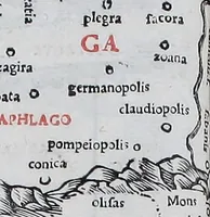 Picture 49 of 86 from Claudii Ptholemaei Alexandrini Liber geographiae cum tabulis et uniuersali figura : et cum additione locorum quae a recentioribus reperta sunt diligenti cura emendatus et impressus (1511), leaf 160