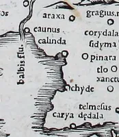 An illustration from Claudii Ptholemaei Alexandrini Liber geographiae cum tabulis et uniuersali figura : et cum additione locorum quae a recentioribus reperta sunt diligenti cura emendatus et impressus (1511)