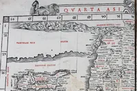 Picture 59 of 86 from Claudii Ptholemaei Alexandrini Liber geographiae cum tabulis et uniuersali figura : et cum additione locorum quae a recentioribus reperta sunt diligenti cura emendatus et impressus (1511), leaf 166