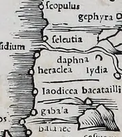 An illustration from Claudii Ptholemaei Alexandrini Liber geographiae cum tabulis et uniuersali figura : et cum additione locorum quae a recentioribus reperta sunt diligenti cura emendatus et impressus (1511)