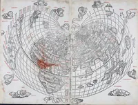 An illustration from Claudii Ptholemaei Alexandrini Liber geographiae cum tabulis et uniuersali figura : et cum additione locorum quae a recentioribus reperta sunt diligenti cura emendatus et impressus (1511)