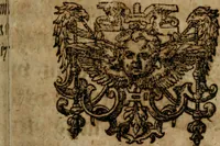 An illustration from Claveus Germanicus, das ist, Ein köstlichess Büchlein von dem Stein der Weisen : weyland von dem vernehmen philosopho Gastone Claveo, in Lateinischer Sprachen beschreiben : auff eklicher guten Freunde begehren : auss dem Latein, ins Teutsch versetzt, durch einen Liebhaber der uhralten, vnd sehr geheimen Kunst chymiae (1617)