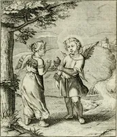 An illustration from Cl. Bruins Aanmerkingen op Otto van Veens Zinnebeelden der goddelyke liefde (1726)
